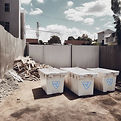 residential construction site with white skip bins on site.jpg